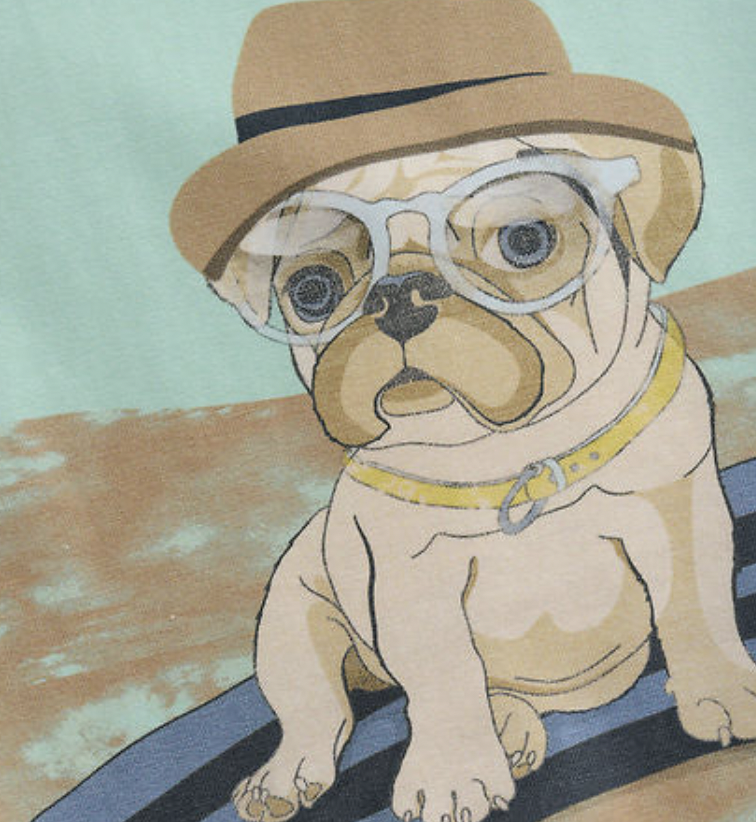 Minymo T-shirt SS 133924 Beach Dog