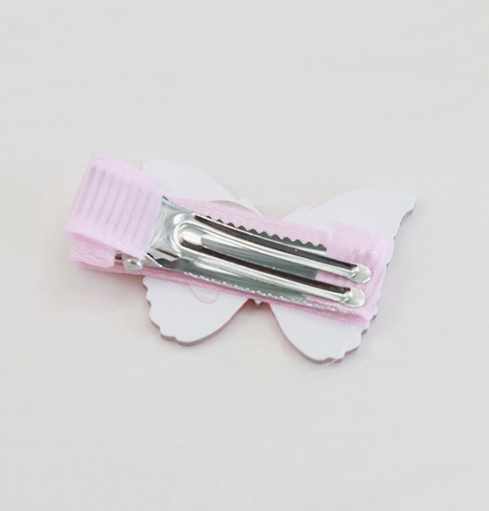 3 Kind Glittered Butterfly Hair Clip Set