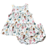 Babysprouts Double Peplum Tank Set-Mermaid
