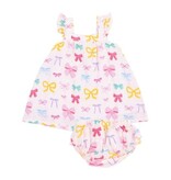 Angel Dear Colorful Bows Sundress & Diaper Cover