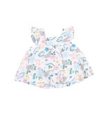 Angel Dear Narwhal Floral Pinafore & High Waisted Diaper Cover