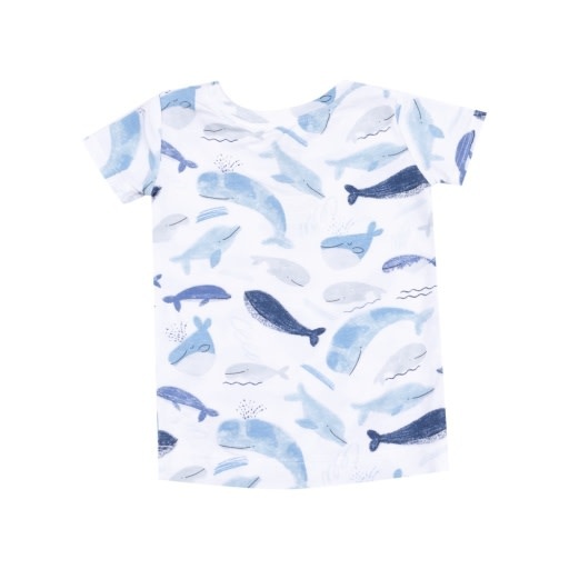 Angel Dear Blue Whales Short Lounge Wear Set