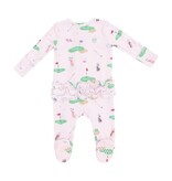 Angel Dear Golf Things Pink 2 Way Zipper Ruffle Back Footie