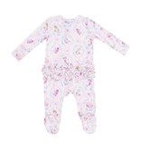Angel Dear Mermaids 2 Way Zipper Ruffle Back Footie
