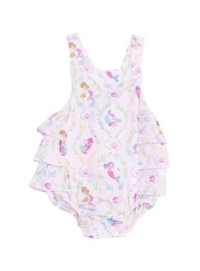 Angel Dear Mermaids Ruffle Sunsuit