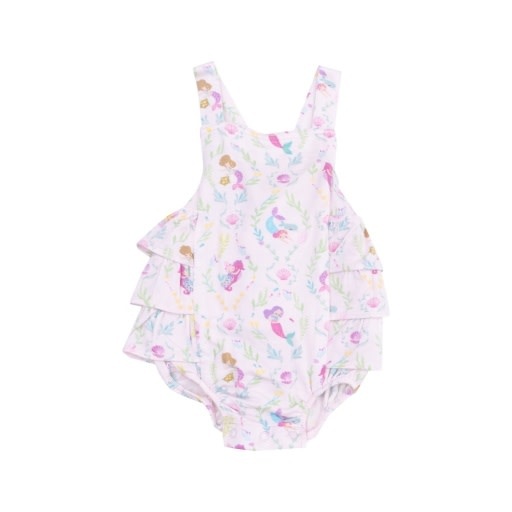 Angel Dear Mermaids Ruffle Sunsuit