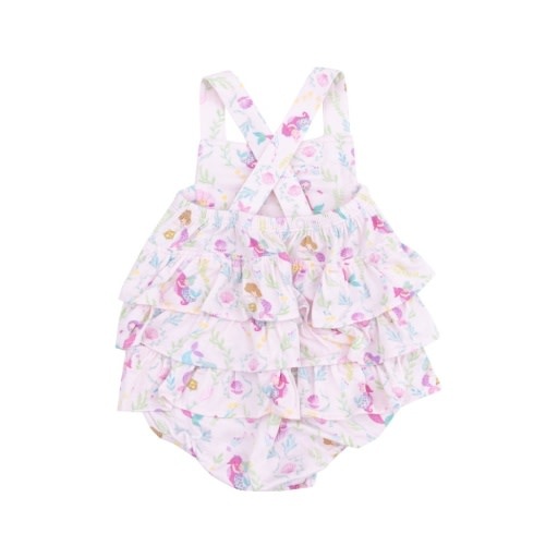 Angel Dear Mermaids Ruffle Sunsuit