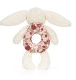 Jellycat Blossom Cream Bunny 'Berry' Ring Rattl BRR4M
