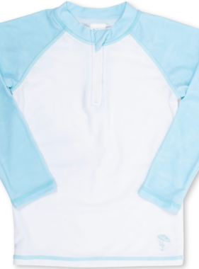 Shade Critters Water Appearing Sharks  Rash Guard Blue