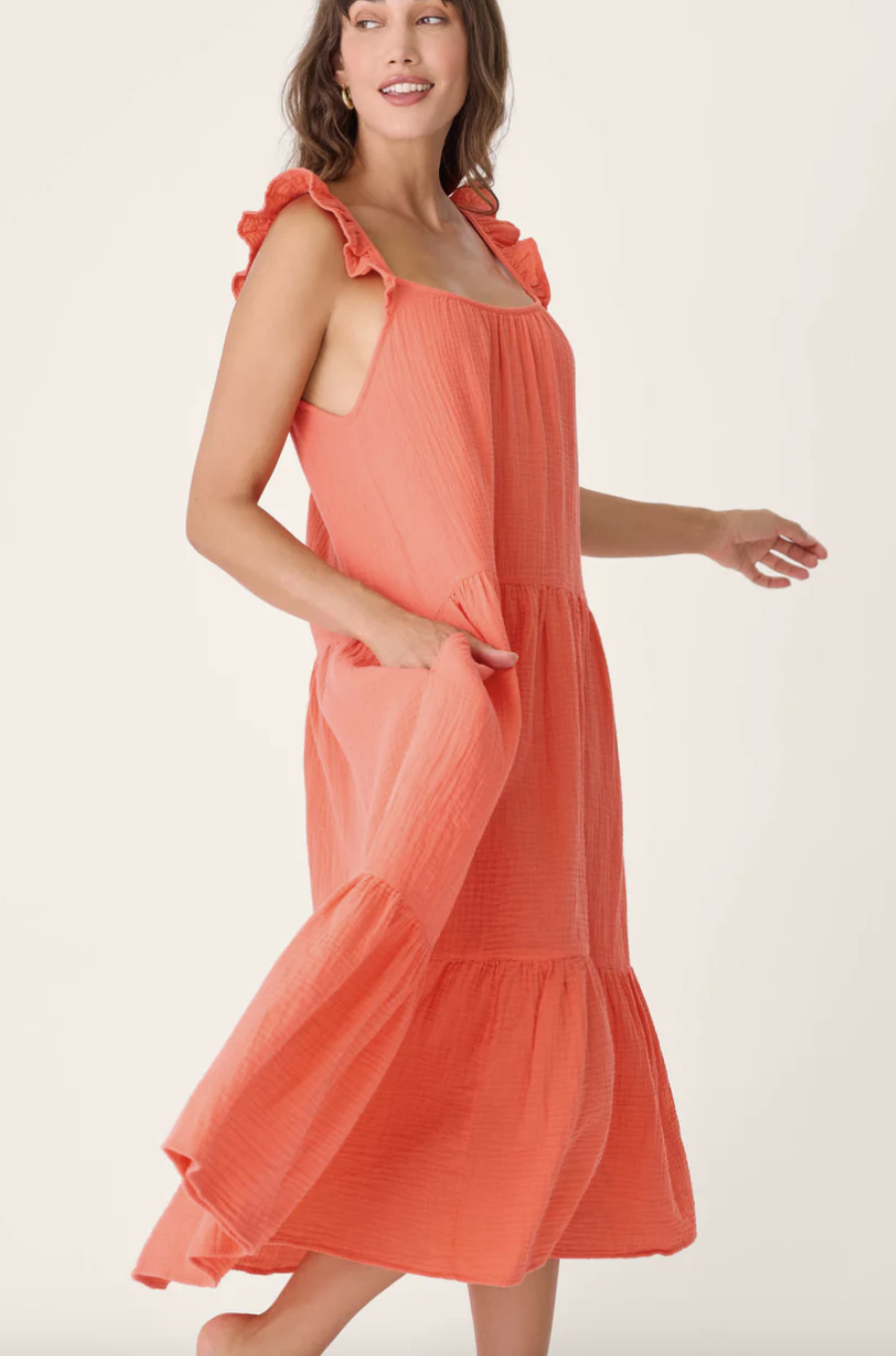 Pj Salvage Guava Dress