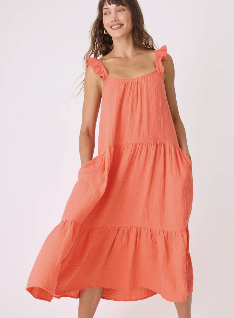 Pj Salvage Guava Dress