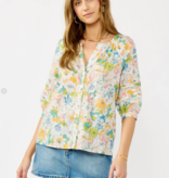 Love Stitch Morning Meadow Blouse I 15553W