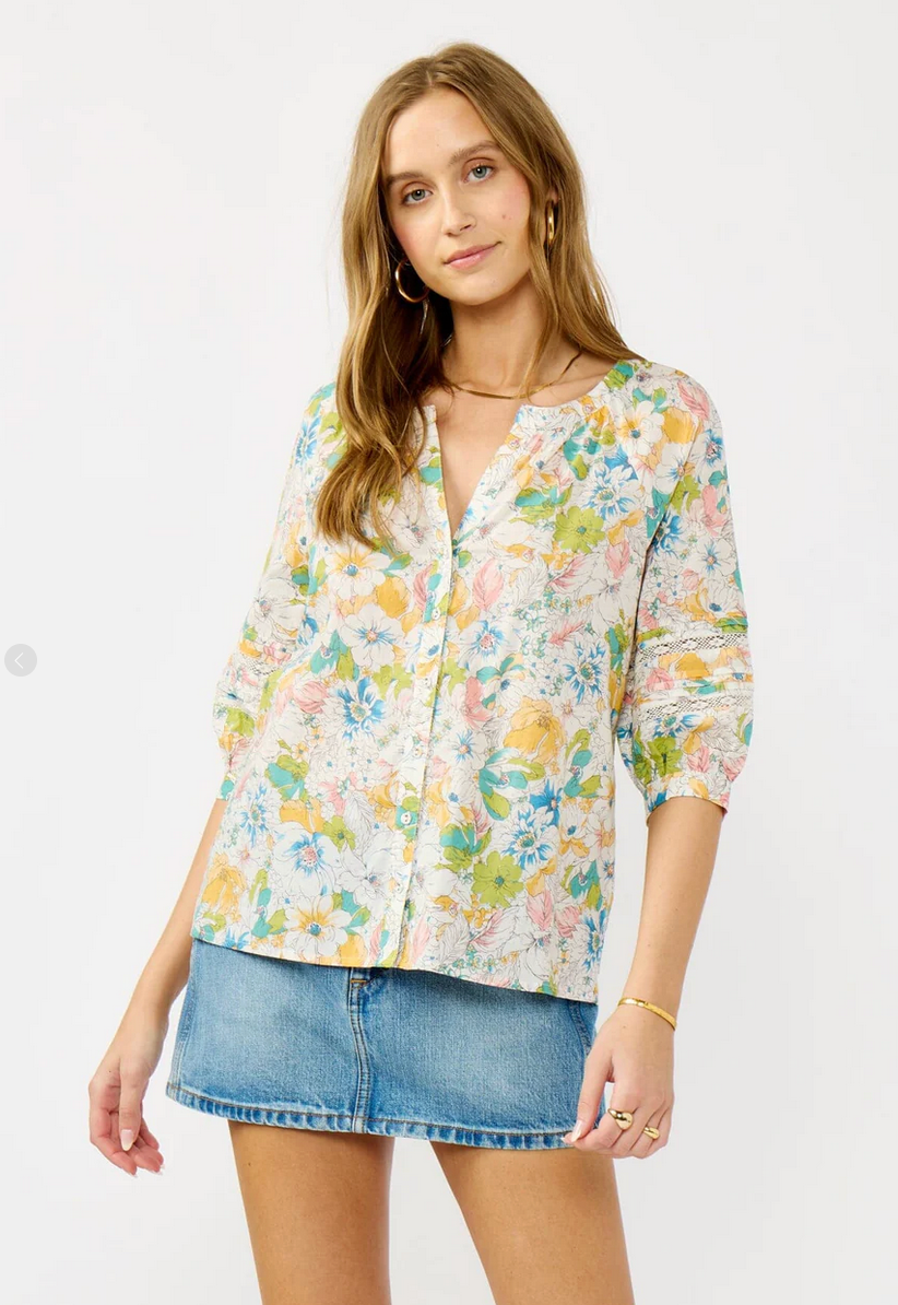Love Stitch Morning Meadow Blouse I 15553W