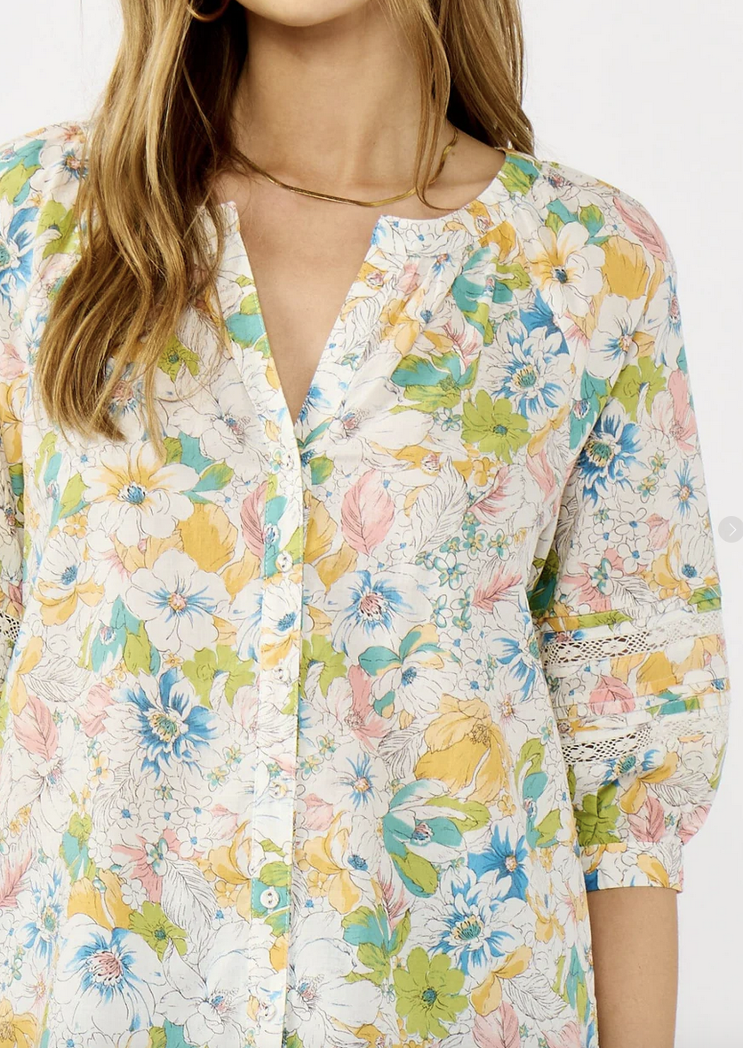 Love Stitch Morning Meadow Blouse I 15553W