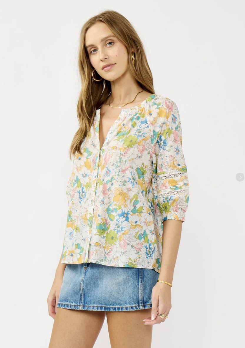 Love Stitch Morning Meadow Blouse I 15553W