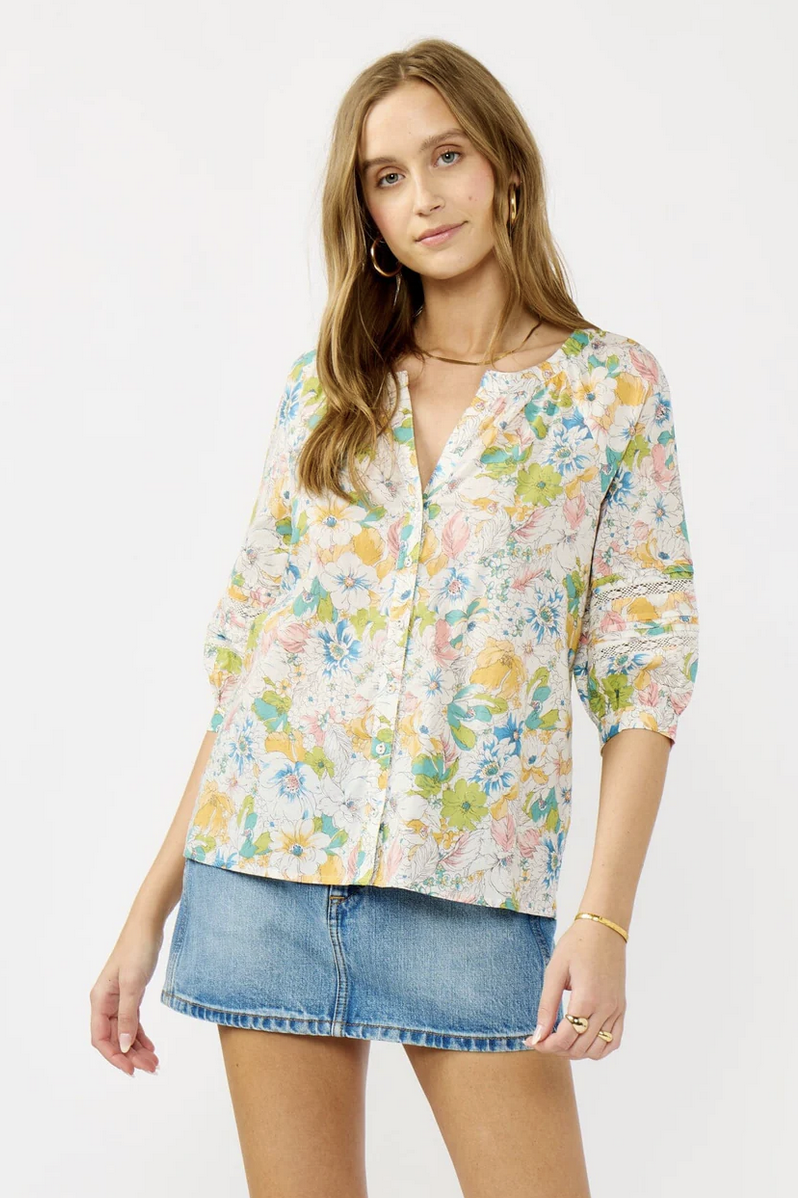 Love Stitch Morning Meadow Blouse I 15553W