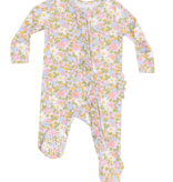 Angel Dear Bubbly Baby Calico 2 Way Zip Footie