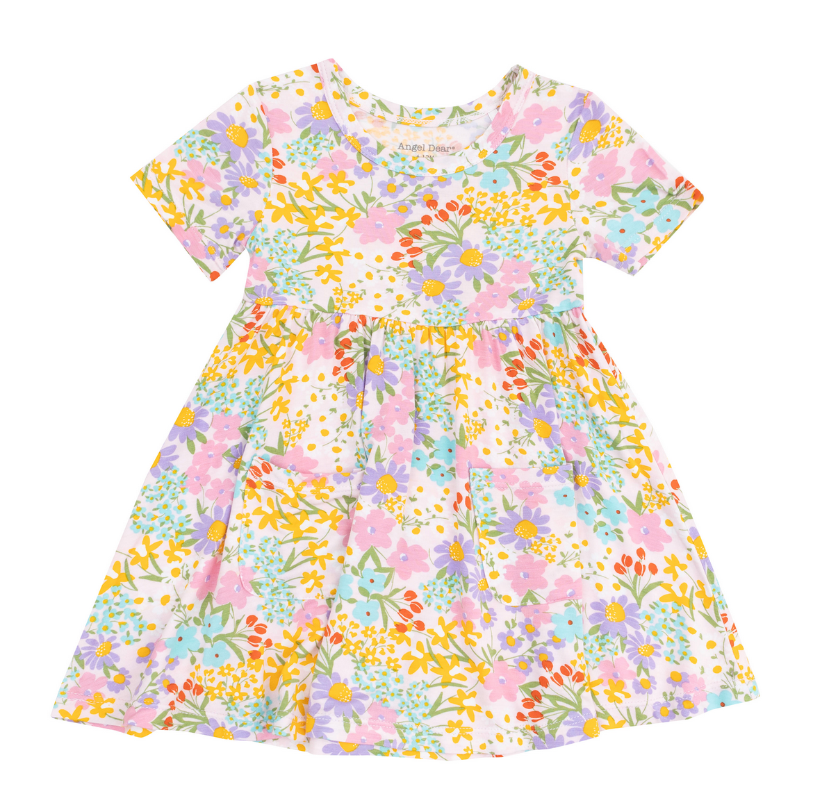 Angel Dear Amelia Floral S/S Twirly Dress