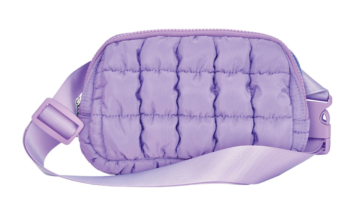 Iscream Vivid Violet Quilted Belt Bag 810-2264