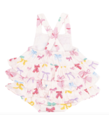 Angel Dear Colorful Bows Ruffle Sunsuit