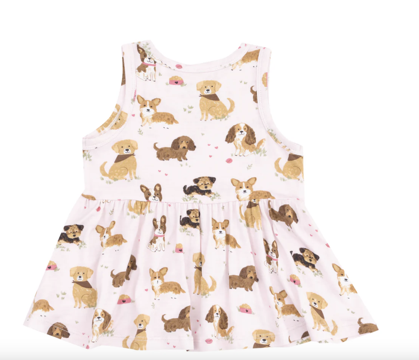 Angel Dear Best Friend Dogs - Pink Peplum Tank/Short