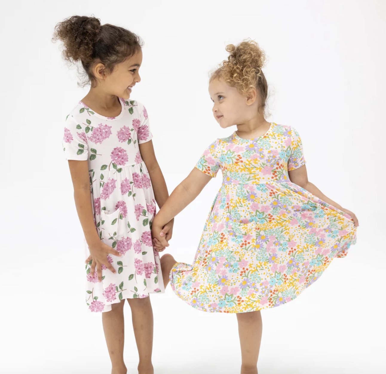 Angel Dear Amelia Floral S/S Twirly Dress