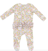 Angel Dear Bubbly Baby Calico 2 Way Zip Footie