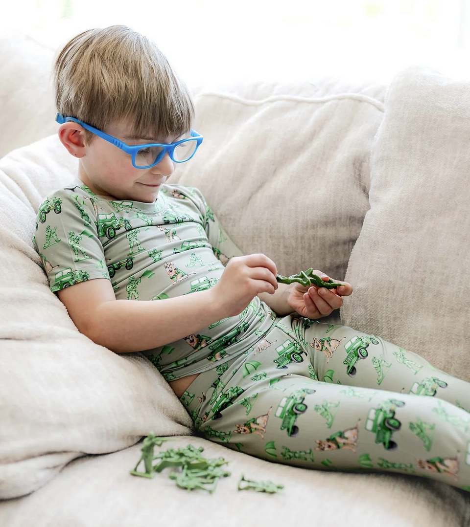 Lev Baby Major Loungewear-Army Dog