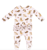 Angel Dear Best Friend Dogs Pink 2 Way Zip Footie