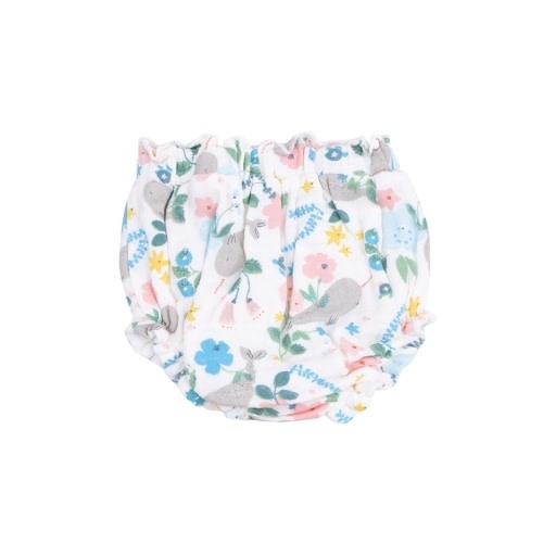 Angel Dear Narwhal Floral Pinafore & High Waisted Diaper Cover