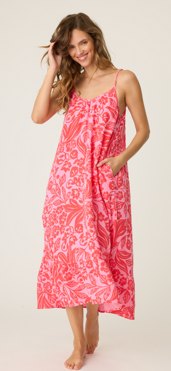 Pj Salvage Dress Bali Bay Floral