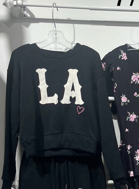 Flowers By Zoe LA SWEATSHIRT BLACK