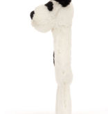 Jellycat Bashful Black & Cream Puppy Ring Rattle RR4BCP