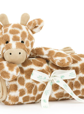 Jellycat Bashful Giraffe Blankie  BLNK2GF