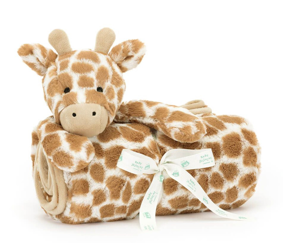 Jellycat Bashful Giraffe Blankie  BLNK2GF