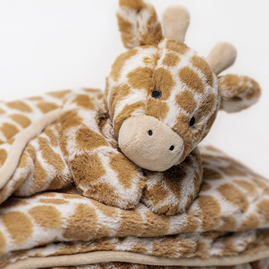 Jellycat Bashful Giraffe Blankie  BLNK2GF