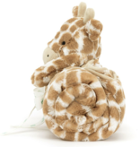 Jellycat Bashful Giraffe Blankie  BLNK2GF