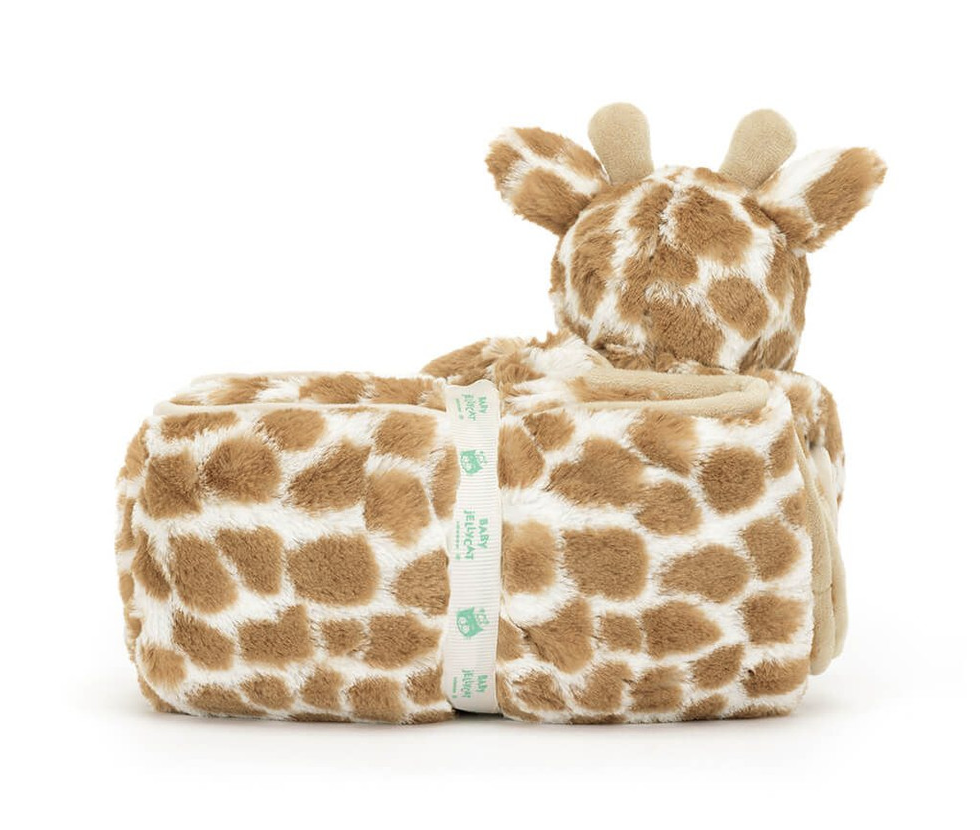 Jellycat Bashful Giraffe Blankie  BLNK2GF