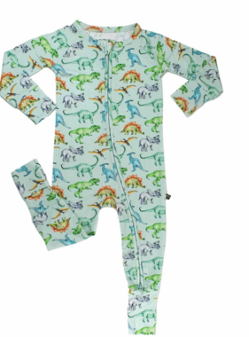 Lev Baby Landon Convertible Romper-Dino