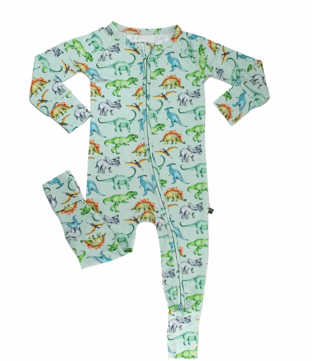 Lev Baby Landon Convertible Romper-Dino