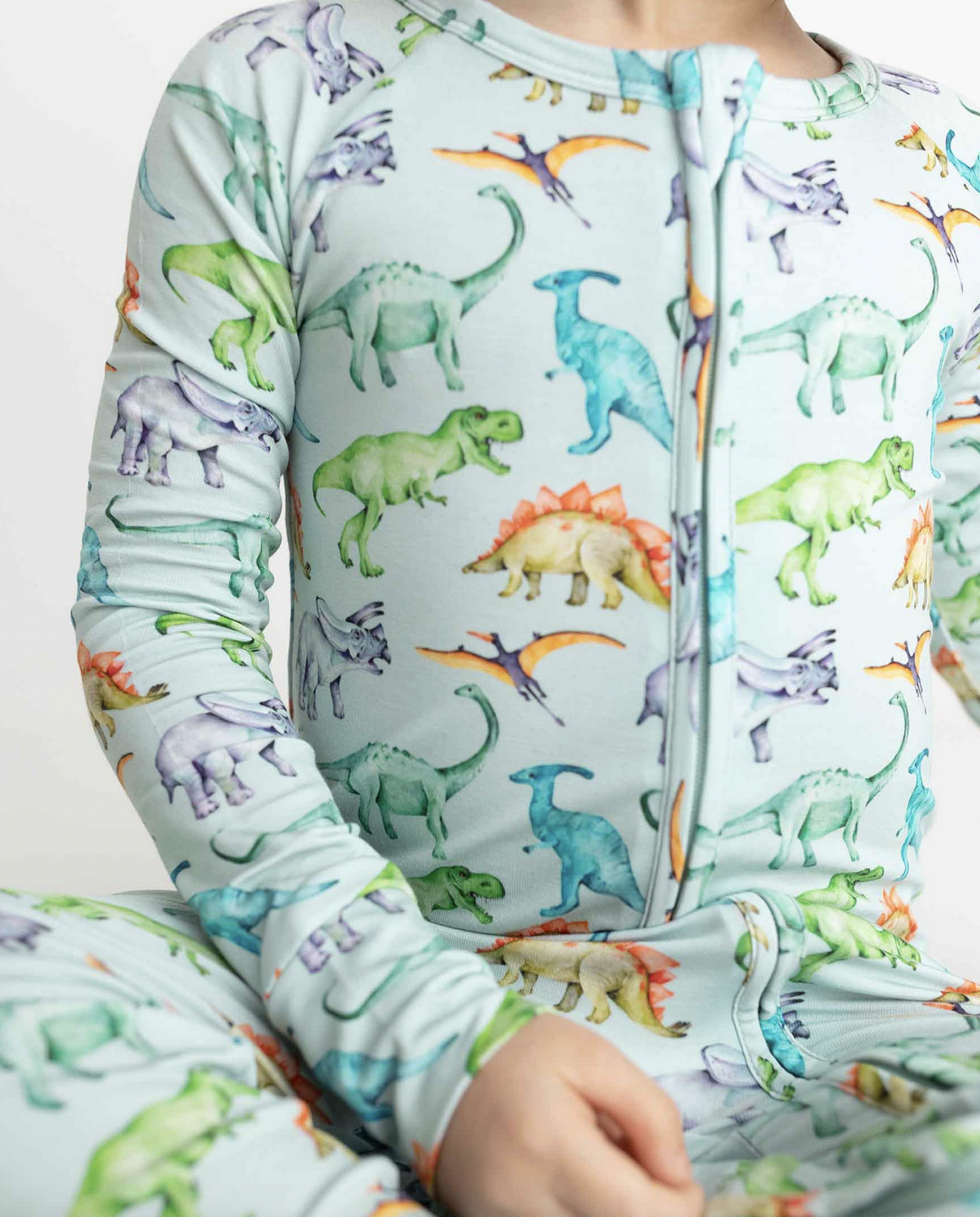Lev Baby Landon Convertible Romper-Dino