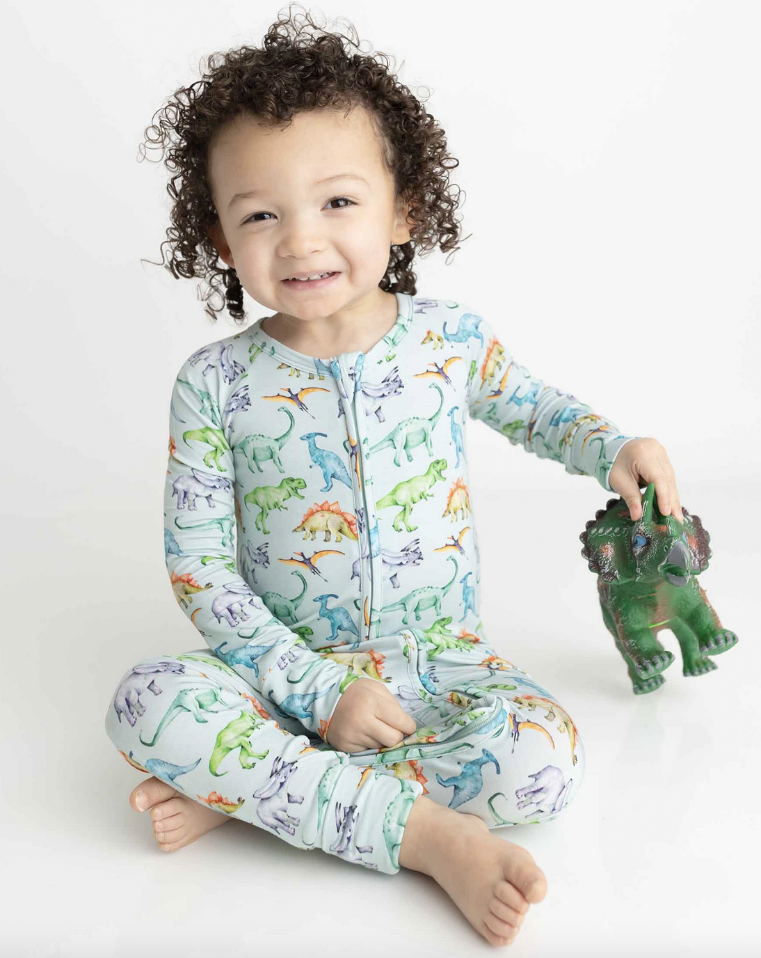 Lev Baby Landon Convertible Romper-Dino
