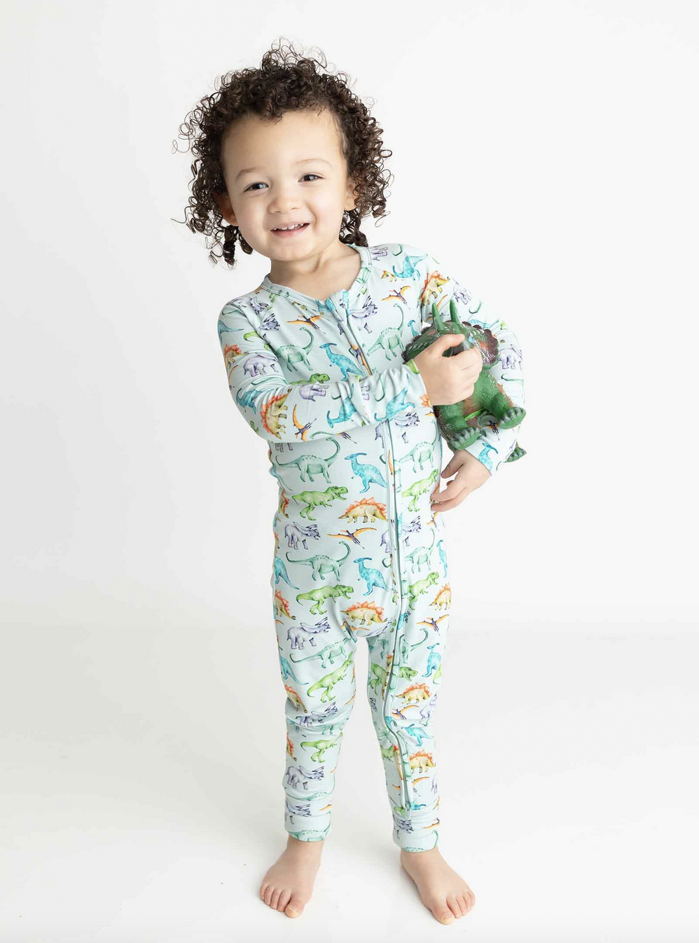 Lev Baby Landon Convertible Romper-Dino