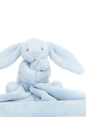 Jellycat Bashful Blue Bunny Soother STH4BB