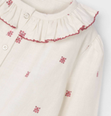 Mayoral 4132 25 Blouse-Red Trim