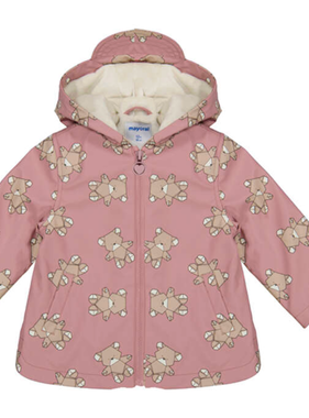 Mayoral 2439 90 Rain Jacket-Pink Bear