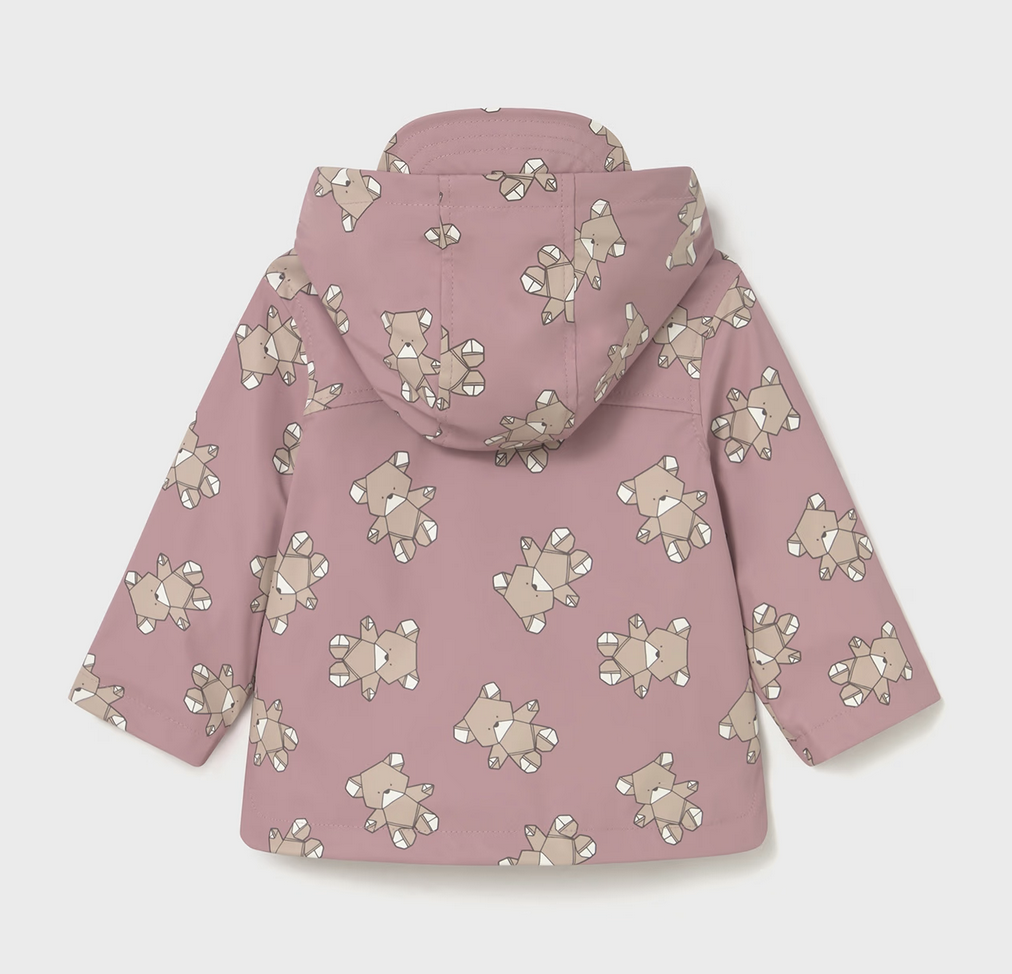 Mayoral 2439 90 Rain Jacket-Pink Bear