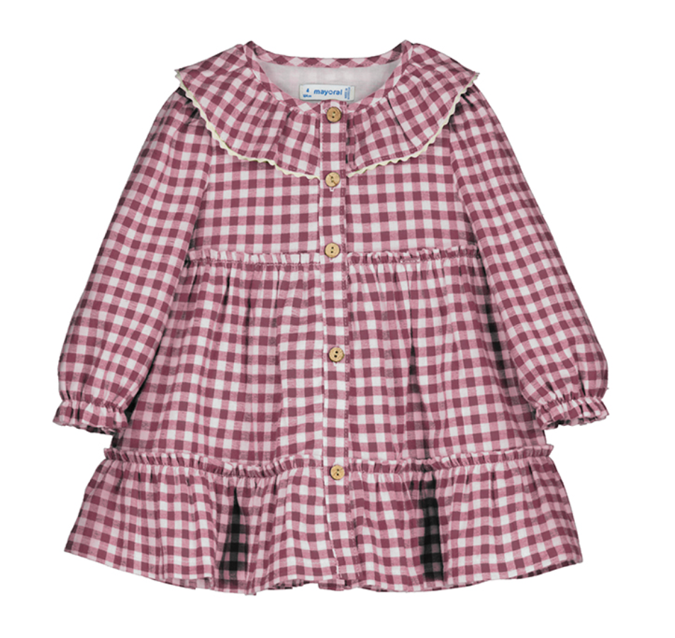 Mayoral 2910 85 Vichy Dress Rose