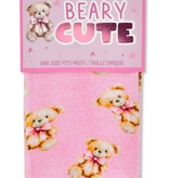 Iscream Beary Cute Pink Socks 820-4001
