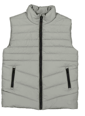 Mayoral 4383 19 Quilted Vest-Grey